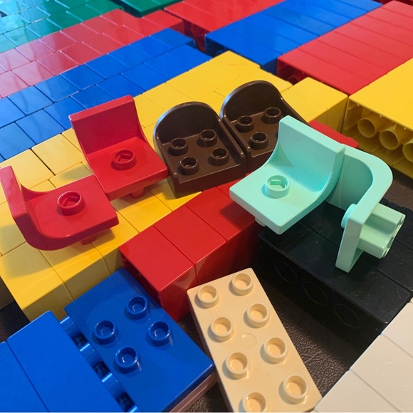 HUGE LOT OF VINTAGE LEGO BRANDED DUPLO BLOCKS Figures, Vehicles Blocks - Picture 9 of 11
